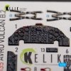 KELIK K72135 AVRO VULCAN B.2 Front cockpit - interior 3D decals for Airfix kit 1/72